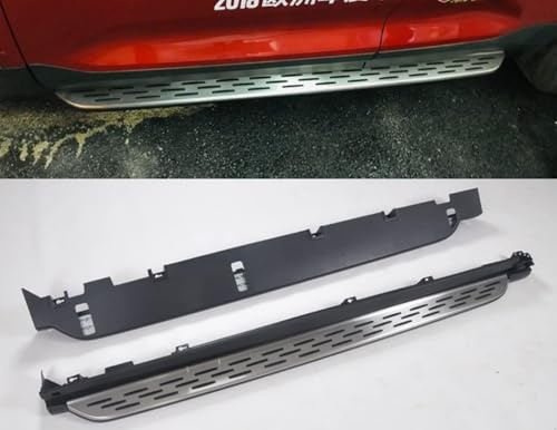 LYangr Estribos Laterales para Volvo XC40 2019-2022, Auto Aluminio Antideslizantes Estribos Plataforma de Estribos Carrocería Faldones Laterales