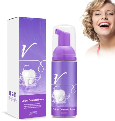 Hppsctink Mousse per denti, 50ml Dentifricio Viola, Rimuove l'odore e il Tartaro, Ravviva i denti, Rinfresca l'alito, toothpastes