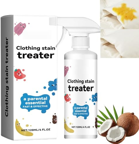120ml Stain Remover Clothes,Laundry Stain Remover for Clothes,Stain Treater,Stubborn Stains Cleaner,Cleaning Spray,for White Laundry,Do Not Damage Clo/thes,Special Sta/in Remover Against Grease Stains
