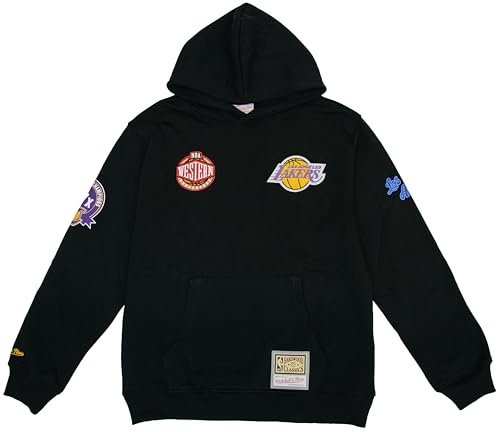 Mitchell & Ness NBA Black Out Hoody Vintage Los Angeles Lakers Svart, svart, M