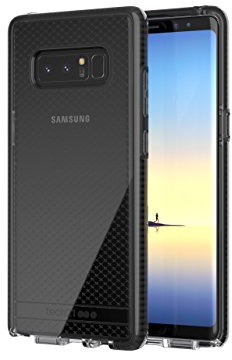 Tech21 Evo Check Coque de Protection pour Samsung Galaxy Note 8 avec Technologie Flexshock - Gris Fumé/Noir