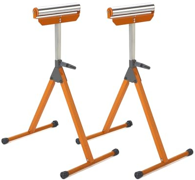 BORA 2-Pack Adjustable Roller Stand for Woodworking - 200 lb