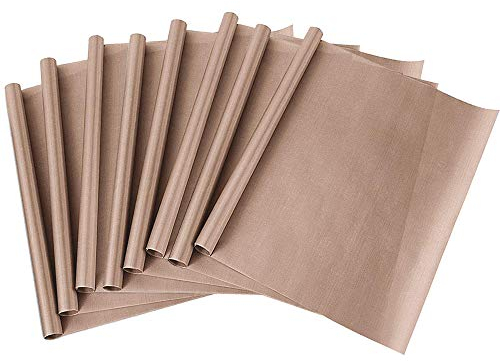 Bugucat Carta Forno Riutilizzabile Antiaderente Set 8 Pz Carta Cottura Foglio da Forno Tagliabile Lavabile in Lavastoviglie tappetini per forni Forno Regali ecosostenibili 40 * 60 cm ciascuno