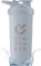 GYMSHAKER Shaker per proteine in acciaio inox - capienza di 900 ml - Espandibile fino a 700 ml - a tenuta stagna - privo di BPA - Grigio