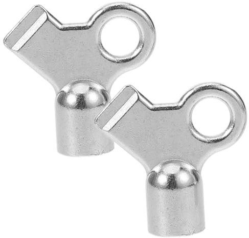 GLEAVI 2stücke Heizkörperschlüssel Aus Aluminiumlegierung Heizkörper-entlüftungsschlüssel Kompakt Für Ventilöffnungen Vielseitig Einsetzbar Leicht Und Tragbar