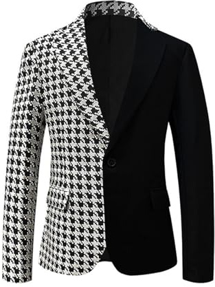 TYUIOP blazer uomo nero doppio petto elegante con paillettes completo uomo giubbino giacca giacca in pelle piumino nero impermeabile elegante