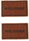 BESTonZON 2pcs Mini Teppich Matte Mini Willkommen Matte Modell Einfache Teppich Decor Willkommen Matte Tuch Puppenhaus Mini Teppich Modell