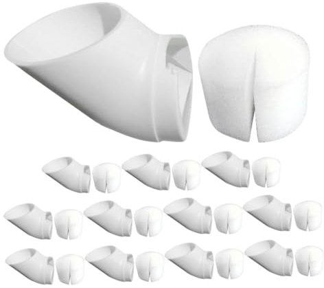 HIAKDOFT 1 Set Colonna Tazze Da Vivaio Di Fiori Tazze Per Orchidee Torre Tazza Per Piante Da Vivaio Spugna Per Piantare Bianca Plastica