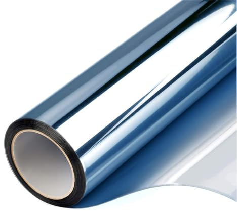 YNZUNMY spegelfolie fönster insynsskydd fönster fönster film solskydd film engångs värmeisolering glas USO apto para Home Office dekor (blå, 50 x 300 cm)