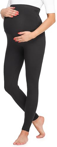 Be Mammy Leggings Premaman Lunghi BE20-257(Nero, XL)