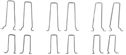 Nesbel - Spüren Sie die Reinheit? Blumenkastenhalter Pflanzkastenhalter für Doppelstab Gitter Gabionen Hochbeete, Set Größe:3 er Set