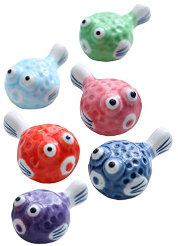 COLLBATH 6pezzi Porta Bacchette Ceramica Design Animali Supporto per Bacchette Cucchiai e Forchette Stile Giapponese Decorativo Accessori da Tavola Eleganti e Pratici