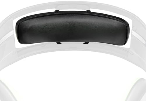 SOULWIT Ersättnings Huvudbygel Pad Kudde för Razer ManO'War, Man O'War 7.1, Man O'War Tournament Edition Spelhörlurar, huvudband Överdrag Enkel DIY-installation - Svart
