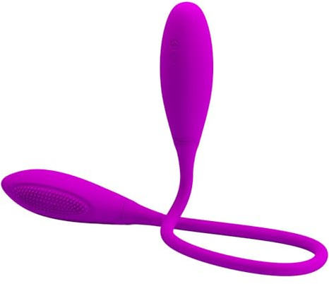 Vibratore di dildo a doppia penetrazione per coppia, vibratore ricaricabile multi-velocità vagina anale donne uomini gay dildo giocattoli sessuali impermeabili