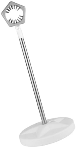 Ipetboom Support Télescopique Réglable pour Sèche-Cheveux 59-127 CM Support de Sol en Métal Gris Antirouille Accessoire Pratique pour Soins Capillaires et Toilettage Animalier