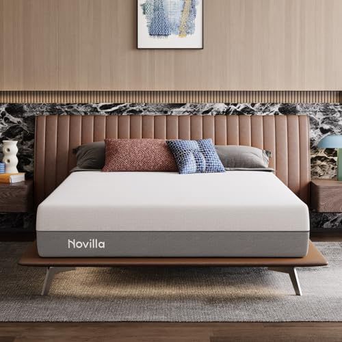 Novilla DualComfort Materasso 180 x 200 cm, 9 zone Gel & Greentea Memory Foam Materasso in schiuma fredda, altezza 25 cm, materasso reversibile H4 & H5, certificato Öko-Tex, traspirante e lavabile
