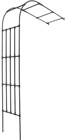 ROGONPDK Enrejado semicircular, enrejado de jardín para plantas trepadoras, enrejado de jardín, arco de jardín, arco de rosas, enrejado para plantas trepadoras, arco de rosas semicircular (150 × 40 ×