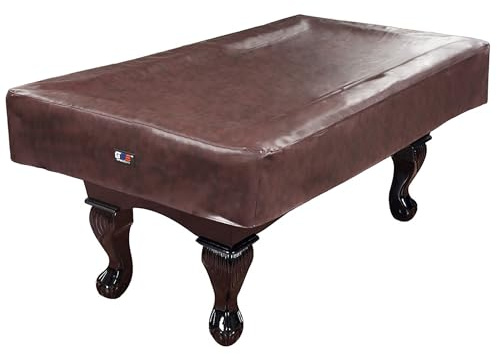 GSE Games & Sports 8-fot brun kraftig konstläder biljardbord dammskydd poolbord skydd av GSE