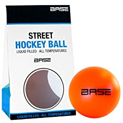 Base Street Hockey Ball - Liquid Filled I No-Bounce-Technologie I Für alle Temperaturen I Inline- und Street Hockey I Orange