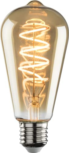 230V 4W LED ES Amber ST64 Spiral Filament Lamp 1800K Dimmable