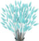 FANNAS Pampas Secas Decoracion 60 Piezas de Flores Secas Naturales Decoración, Pampa Hierba Hierba Cola de Conejo Hierba Boho Decor Super Fluffy for Home Decor, Decoracion Boda (Azul Tiffany)