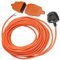 Spares2go 12 Meter Kabel & Kabelstecker Reparaturverlängerung + 2-adrige Pin Kupplung Stecker Buchse kompatibel mit Bosch Rasenmäher, Rasentrimmer, Trimmer, Heckenschneider (12 m)