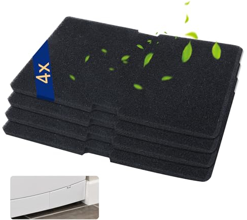 4 x Filtre Seche Linge Beko 2964840100, Filtre Éponge pour Sèche-linge à Pompe Chaleur et Séchoir à Condensation, Filtres en Mousse pour Beko Grundig Blomberg ElektraBregenz 240 x 150 x 12 mm