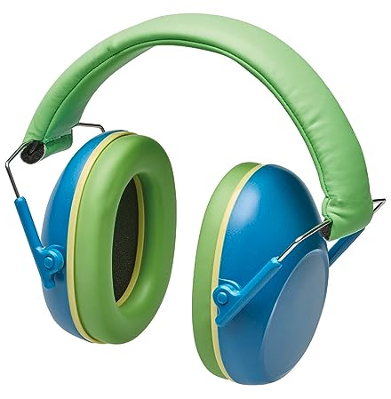 Gebol Kapselgehörschutz Safety Kids Comfort | bequeme Kinder Lärmschutz Kopfhörer | zusammenklappbare Ohrenschützer | Autismus, Konzert, DIY | Junge, Mädchen | Größe universal | blau, grün | 1 Stück