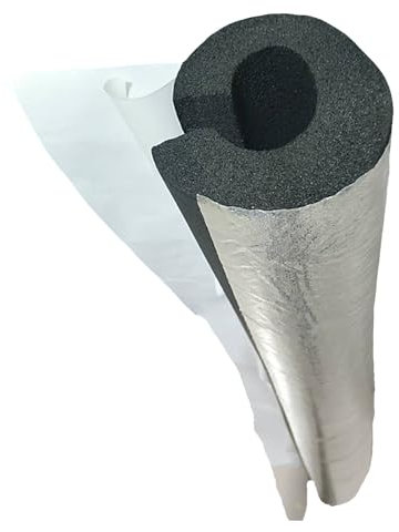 Isolante per Tubature Condizionatore Autoadesivo Tubi Coibentati lunghezza 95cm Guaina Isolante Per Tubi In Schiuma Antigelo Ritardante di Fiamma(20.0mm)