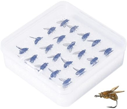 Köder zum Fliegenfischen, verschiedene künstliche Fliegen, weiche Köder für Fische, realistische Simulationsfliegenköder, gefälschter Angelköder für Lachs und Forellen