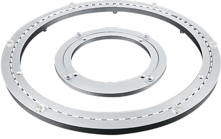 GYYDXXFC Roterande tallrik med roterande lager, runt matbord svängplatta, snurrplatta hårdvara, Lazy Susan roterande tallrik lager i aluminiumlegering (400 mm (16 tum))