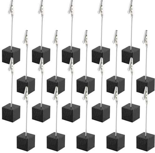 Jortmrd 20 Stück Fotohalter mit Klammern Memo Clip Halter Ständer Memohalter Fotohalter Set für Hausdekoration, Party, Büro
