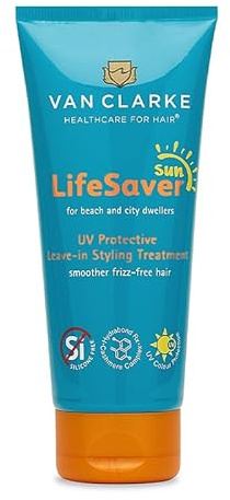 Van Clarke LifeSaver Sun Leave-in Styling Treatment – 100ml – UV & Heat Protection – Anti-Frizz – Hydrates & Repairs – Lightweight – Sulphate & Silicone Free – Colour Safe