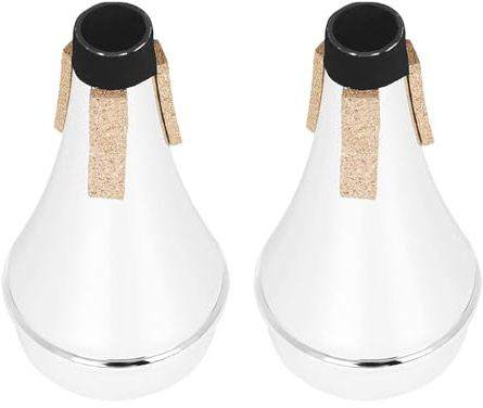 Mikinona 2 Piezas Silenciador para Trompeta Pequeño y Ligero Reducción Profesional de Ruido para Práctica Silenciosa Casa Accesorio Compacto y Portátil para Estudiantes y Profesionales