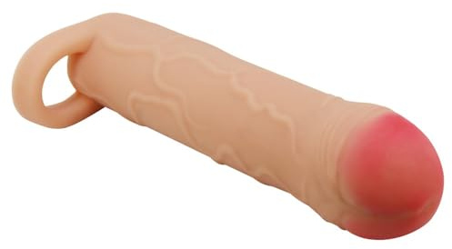 CUPIDO TOYS Guaina Fallica Indossabile sul Pene di 16,5 cm (interno 14 cm + Prolunga di 2,5 cm) aggiunge estensione e larghezza all'uomo che indossa il manicotto