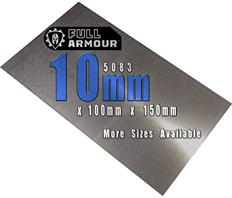 Plaque en aluminium - 10mm 100 mm x 150 mm (10cm x 15cm)