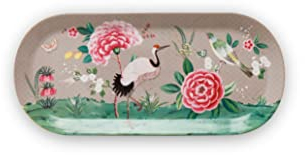 Pip Studio Blushing Birds Kuchenplatte Khaki 33,3 x 15,5 cm