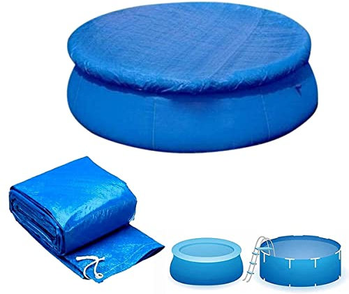 Bâche pour Piscine, Bâche de Protection pour Piscine Ronde, Durable Antipoussière Couverture de Piscine pour Piscines Hors Sol (244cm(8ft))
