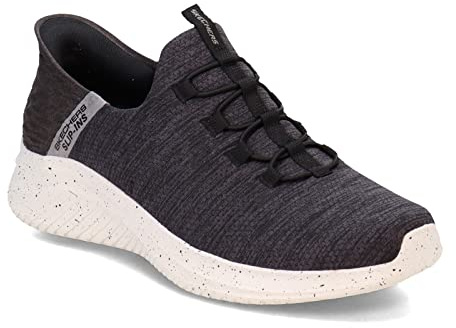 Skechers Ultra Flex 3.0 Herrsko, sneaker, dra-på-skor, slipp använda händerna, Svart, 6.5 Wide