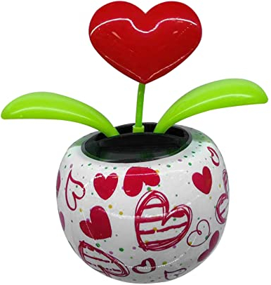 Wackelfigur Blume,Solarbetriebene Solar Tanzende Blume,Auto Armaturenbrett Dekoration Ornamente,Solar Tanzende Blume,Solarblume Wackelblume,Solar Solarbetriebene Wackelblume Für Auto Haus Oder Büro