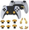 Metal Thumbsticks for PS5 Edge Controller, Metallic Back Paddles Triggers Buttons Joysticks for PS5 Dualsense Controller, Replacement Accessories Parts for PS5 Edge Controller Analog Joystick