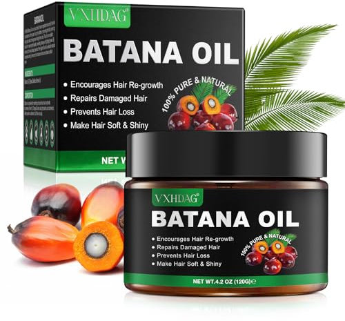 Olio di Batana per la crescita dei capelli - Olio di Botana 100% naturale, elimina le doppie punte, ripristina i capelli danneggiati, migliora la luminosità dei capelli (1 Pack 1x120 G)