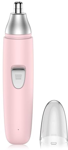 Notato Nose Hair Trimmer Professional Painless Eyebrow Trimmer Powerful Motor and Edge Blades for Smoother Cutting (Pink)
