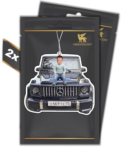 Set di 2 deodoranti a forma di albero profumato – deodorante automatico per auto divertente tuning – Car Air Freshener ciondolo profumato auto (ENGLISH PEAR & FREESIA, 2 pezzi)