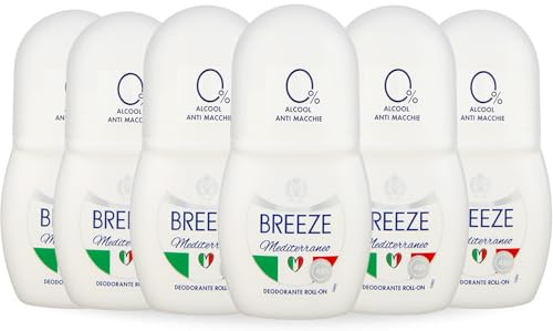BREEZE | Deodorante Roll On Mediterraneo, 6x50 ml