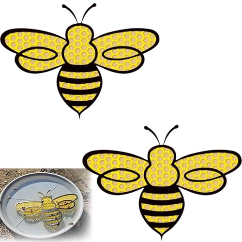 2PCS Bee Watering Station, Bee Drinking Station for Garden, Bee Water Feeder with Unique Design, Attracts Bees and Supports Pollination, Durable Outdoor Garden Decor for Bee Lovers