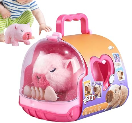 Giocattoli interattivi per animali – Animale domestico elettronico che cammina con sonore, bambola animata in movimento con effetti LED, divertente giocattolo parlante | Divertente movimento Play