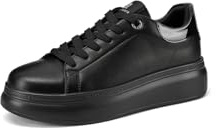 QUEEN HELENA Scarpe da Ginnastica con Strappo Sneakers con Strass Donna X31-9 (X33-2 Nero, Sistema Taglie Calzature EU, Adulto, Donna, Numero, Media, 35)