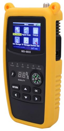 Garosa Satellite Finder Satellite Signal Meter Finder Récepteur Détecteur Sat Fonction de Reconnaissance NIT Statique, écran LCD 2,1 Accessoires Recherche de Signal WS-6933 DVB-S2