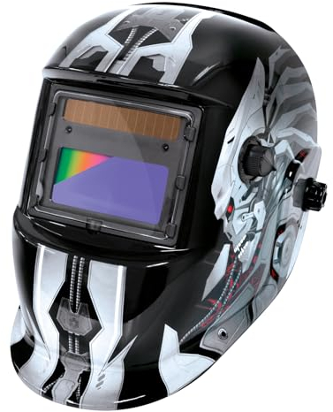 GYS - Masque de soudage LCD Venus 3/9-13 G Iron True Color - Teinte 3/9>13 - Champ de Vision 92x42mm - assombrissement Auto 0,08ms - Classe Optique 1/1/1/2 - pour MMA, TIG, MIG/MAG & Meulage